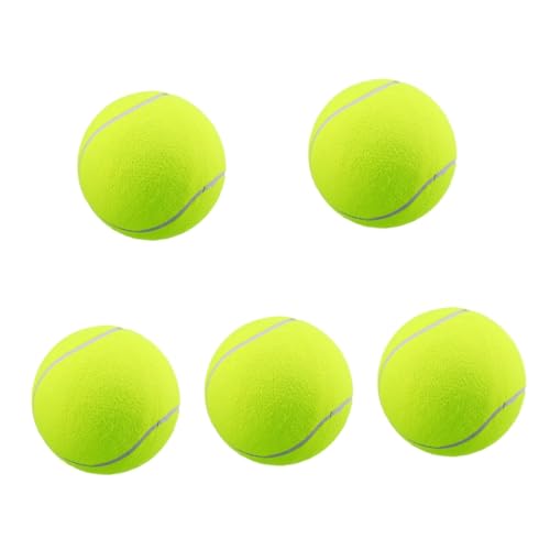 Supvox 5 Stück Haustier Tennisball Aufblasbarer Ball Hundespielzeug Großer Tennisball Aufblasbarer Riesen Tennisball Aufblasbarer Tennisball Spielzeug Hunde Backenzahn Spielzeug von Supvox