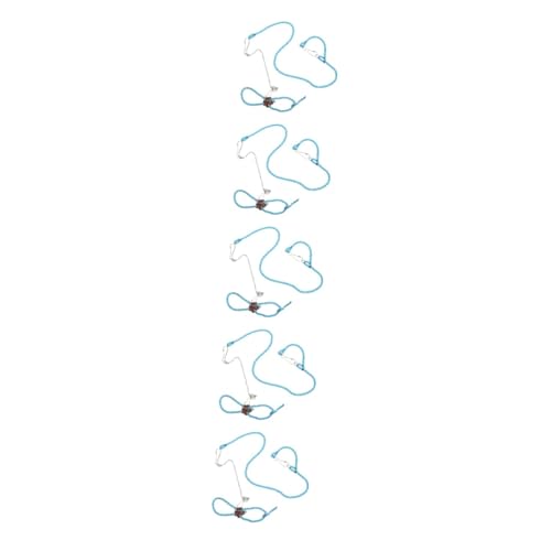 Supvox 5 Stück Haustierleine Hamster Haustiergeschirr Leine Kaninchenkostüm Meerschweinchenleine Frettchengeschirr Hundegeschirr Gurt Frettchenleine Kleintiergeschirr Leine von Supvox