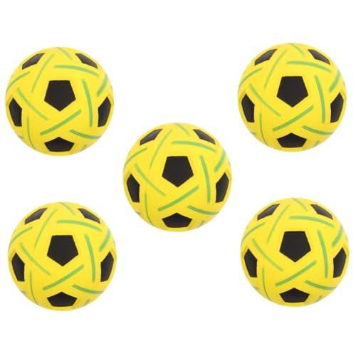 Supvox 5 Stück Hund Takraw Ball Spielzeug Hund Quietschbälle Welpenzähne Spielzeug Katze Quietschspielzeug Hundekauspielzeug Welpenzähne Schleifball Hund Kauball Hund Interaktiver Ball von Supvox