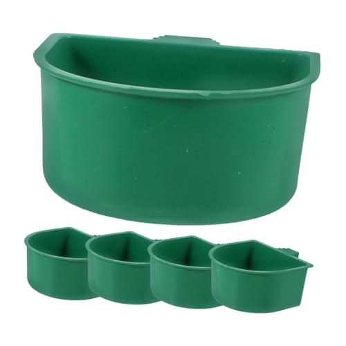 Supvox 5 Stücke Kleine Vogel Kunststoff Lebensmittel Tasse Papagei Feeder Wasser Käfig Schalen Praktische Hängende Lebensmittel Feeder Box Für Vogel Papagei Nymphensittich Kleine Tiere von Supvox