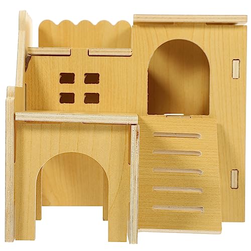 Supvox 5St Hamsterhütte kleines Versteck für Hamster Hamsterhöhle aus Holz Hamster versteck Hamster House Spielzeug Haustier Hamster-Mini-Nest Hamster Holzhaus Klettern Hamsterhaus Schutz von Supvox