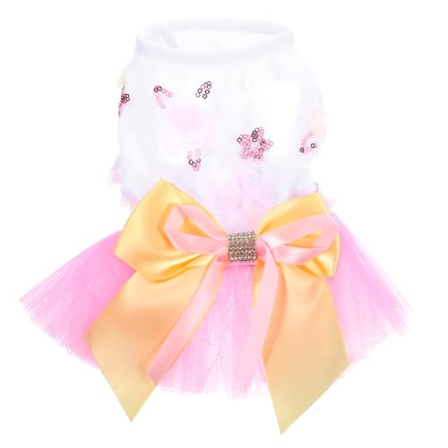 Supvox 5St Hund Prinzessin Kleid Party-Hundekleidung Sommerkleider für mädchen Pullover Kleid Spitzenkleider Hundekleid für Mädchen Sommer-Hunderöcke Haustier Rock Hündchen Polyester von Supvox