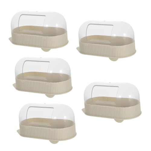 Supvox 5St Sandbecken Hamster klo Hamster sandbad Hamster-Sandwanne Hamster-Sandbadbehälter Igel-Chinchilla-Toilette Tragbare Toilette Hamsterbad mit Dusche Chinchilla-Badewanne Abs von Supvox