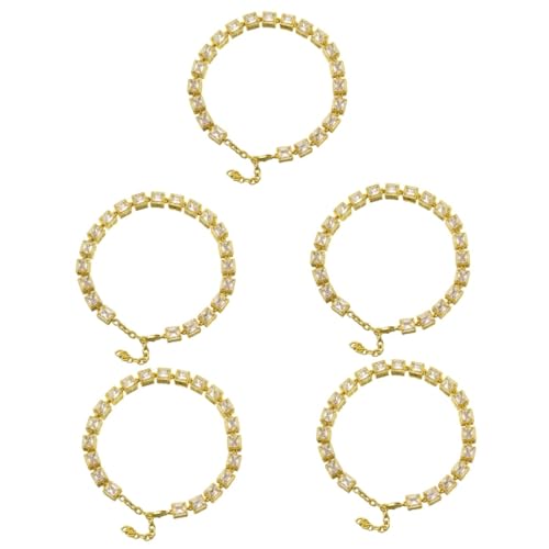 Supvox 5St modische Hundekette Hundehalsband für Welpen leichte Hundekette hundegeschenk hundezubehör Halskette Golddekor hundehalsband Goldkette stilvolle Haustierkette empfindlich von Supvox