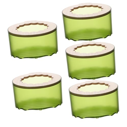 Supvox 5st Hamster Toilette Kaninchen Chinchilla-Spielzeug Hamsterbad Rennmaus Badezimmer Sandbad Für Hamster Becken Aus Meerschweinchenhaut Hamster-sandbadehaus Kleine Tiere Green Abs， von Supvox