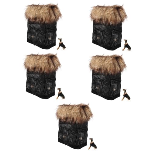 Supvox 5st Warme Hundejacke Trendige Kleidung Cosplay-Outfits Winter Hundemantel Fleecejacken Welpenkleid Bequeme Hundekleidung Modische Hundebekleidung Der Hund Winterkleidung Plüsch von Supvox