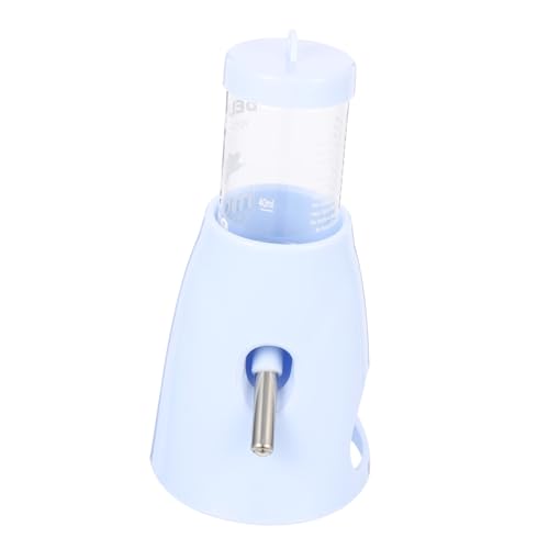 Supvox 5st Wasserflasche Für Hamster Bodenwasserzufuhr Lebensmittelbehälter Käfig Hamster Tränke Stehende Hamsterflasche Vertikale Chinchilla-Flasche Automatisch Hasenkäfige Pp Sky-Blue von Supvox