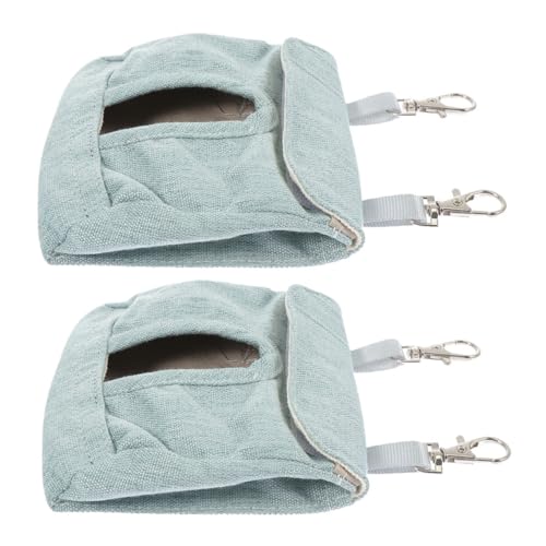 Supvox 6 STK Kleidersack Futterspender Für Chinchillas Hasen-hängefütter Guinea-Tasche Kleine Lagerregale Futtersack Zum Aufhängen Futterbeutel Für Hasen Hasenkäfig Futtersack Stoff Blue von Supvox