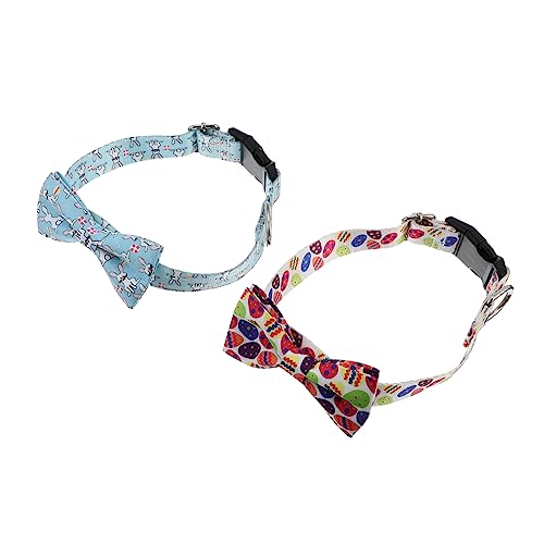 Supvox 6 STK Ostern hundehalsband Hunde mit Schleife Hunde mit Ostermotiv Hasen- kleines Hundekostüm Halskette Kaninchenzubehör Haustier von Supvox