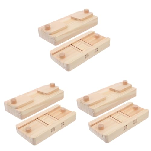 Supvox 6 Teiliges Futtersuchspielzeug Aus Holz Holzfutter Versteckspielzeug Hamster Leckereien Versteckspielzeug Hamsterspielzeug Hamsterfutter Versteckspielzeug Kleintiere von Supvox