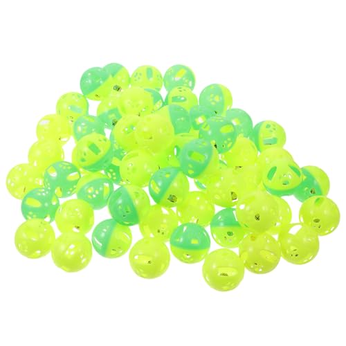 Supvox 60St Katzenspielzeug Katze Glocke Ballspielzeug für Katzen Hängendes Katzenballspielzeug plastikball kunststoffball cat Toys Katzenball mit Glocke Interaktiver Katzenball von Supvox