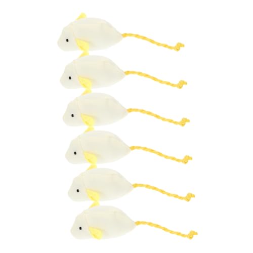 Supvox 6-teiliges Katzenspielzeug-Set mit Plüschmäusen Interaktives Katzenmaus-Spielzeug Zum Necken für Hauskatzen Baby-kätzchen Teaser-Spielzeug Supvox 6-teiliges Katzenspielzeug-Set mit Plüschmäusen Interaktives Katzenmaus-Spielzeug Zum Necken für Hauskatzen Baby-kätzchen Teaser-Spielzeug von Supvox
