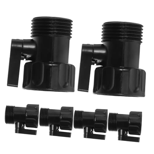 Supvox 6st Schlauchabsperrventil Auspuff Pumpe Hahnadapter Für Schlauchleitung Umsteller Fluss Tropfen Abschaltung Brunnen Klopfen Rohr Meter Aquarium Adapter Für Wasserhahnventile Black von Supvox