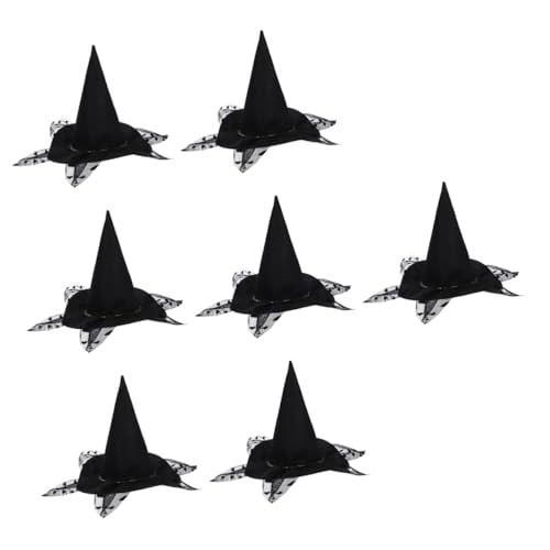 Supvox 7 Sätze Kleidung Für Haustiere Hexenkostüm Katze Ornament Halloween-kostüme Für Katzen Kleiner Haustierhut Halloween-haustiermantel Hundemütze Zaubererhut Katzen Und Hunde Vlies von Supvox