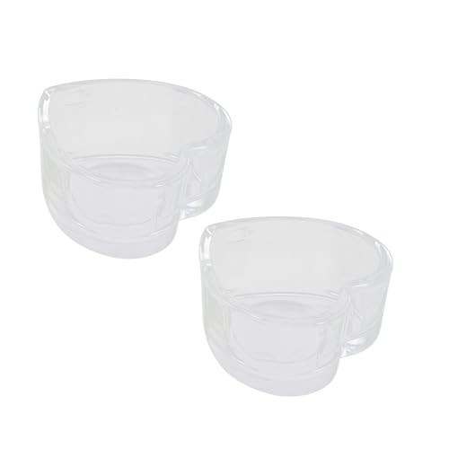 Supvox 8 STK Futternapf für Hamster Rattenvorräte Wassernapf für Hamster Kleintier Zubehör hamsterzubehör welpen zubehör kleine Chinchillaschale Rattenzubehör Glas Transparent von Supvox