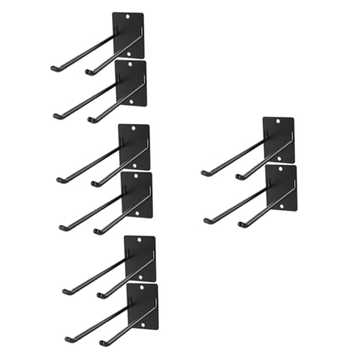Supvox 8 STK Aufbewahrungsregal Für Gartengeräte Haken Rechen Mopp- Und Besenhalter Wandhalterung Wandmontierter Besengreifer Kleinigkeiten-Organizer Mopphalter Besenaufhänger Eisen von Supvox