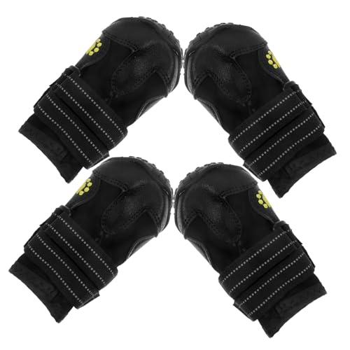 Supvox 8 STK Hund warme Stiefel schwarzer Hund Haustierschuhe für den Sommer Schwarze Stiefel hundeschuhe Winterschuhe für Hunde Schneestiefel für Haustiere Stiefel für Haustierhunde von Supvox