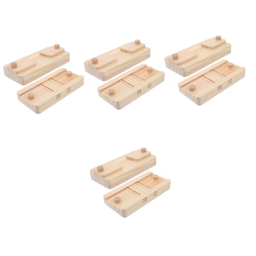 Supvox 8 Stück Hölzernes Futtersuchspielzeug Hamster Leckereien Hamster Kauspielzeug Kleintiere Lebensmittelkoffer Holz Hamster Spielzeug Hamsterfutter Versteckter Ort Holz von Supvox