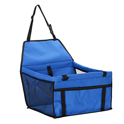 Supvox Autotasche für Hunde Reisetasche für kleinen Hund Hundesitze Tragbare Sitzerhöhung für Haustiere Reisetasche für Hunde Auto Hundetransporter Hundesicherheits-Reisetasche Blue von Supvox