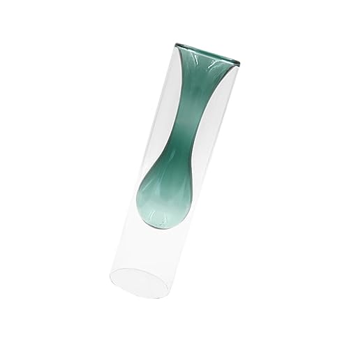 Supvox Blumenvase wohnaccessoires blumengesteck tischdeko esstisch glasvase Set durchsichtig Vase Blumen Vasen für Blumen Wandvase Donut-Vase Glasvase für zu Hause Hausvase Green von Supvox