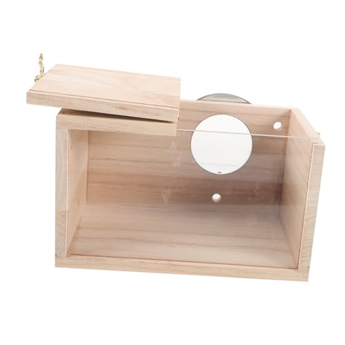 Supvox Box Acryl Holz Holz Vogelhaus Sittich Transparent Vogelhütte Vogel von Supvox