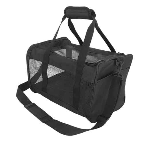 Supvox Diagonale Haustiertasche Tragetaschen Für Hundetaschen Kleine Beutelbrosche Tragetaschen Für Hundekäfige Haustierbehälter Tragetaschen Für Kätzchen Süßes Tier Tierträger Netz Black von Supvox