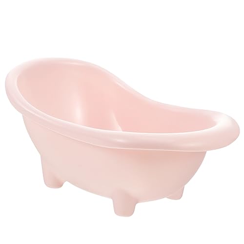 Supvox Hamster Badewanne Hamster sandbad Hamster Hamster-Sandbad Hamsterhygiene Kleintier zubehör Abs Netz Käfig Hase Kaninchen Heu Hamster-Sand-Badewanne Katzenbad Plastik Rosa von Supvox