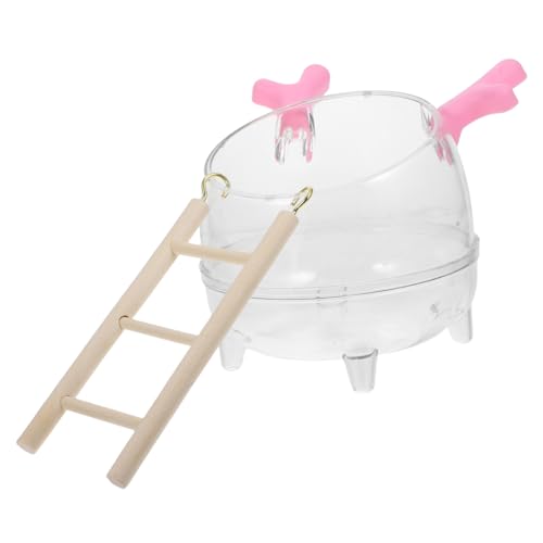 Supvox Hamster Badezimmer Toilette Grabende Hamster Hamsterkäfig Hamster Deobeutel Deo Trockengestell-luftfritteuse Feuchtigkeitsdeo Heißluftfritteuse Ablassen Hamster Sandhamster Hölzern von Supvox