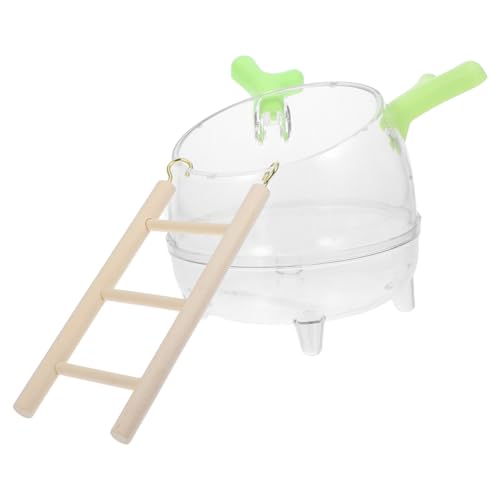 Supvox Hamster Badezimmer Toilette Hai-Staubsammler Hamster Sandhamster Feuchtigkeitsdeo Badehamster Sandbadhamster Hamsterpflege-Set Hamster-Sand-Badewanne Hamsterbadewanne das Haustier von Supvox