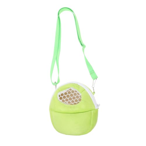 Supvox Hamster Baumwollnest Tragbare Haustiertasche Für Den Außenbereich Hasenträger Für Kaninchen Kaninchen-tragerucksack Igel Zubehör Meerschweinchenschlinge Igelträger Samt Light Green von Supvox