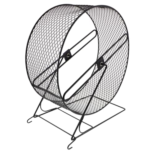 Supvox Hamsterrad Spielzeug Laufrad Aus Eisen Mit Halterung Für Kleintiere Schwarz 26 von Supvox