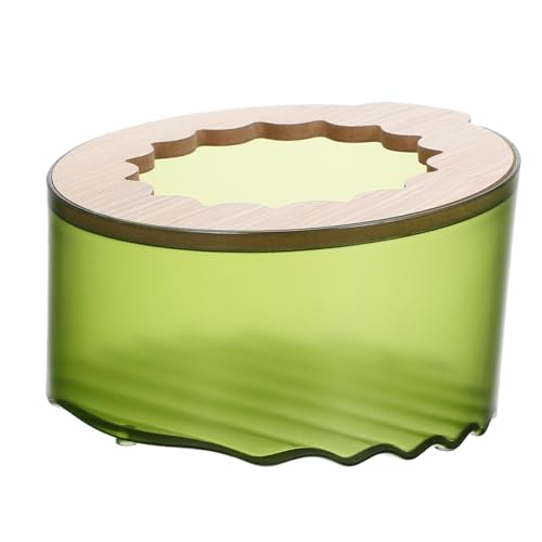 Supvox Hamster Toilette Klare Hamstertoilette Rosa Hamsterkäfig Hamsterversteck Kaninchen Behandelt Hamster-sandbadehaus Hamster-Sand-badewanne Becken Aus Meerschweinchenhaut Green Abs， von Supvox