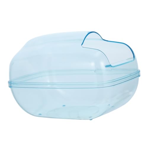 Supvox Hamster Toilette Kleine Hamsterbadewanne Kleintier badehaus klarer Behälter Rattenbad Hamster klo Hamster sandbad praktisches Sandbecken Sandbad für Hamster Plastik Transparent von Supvox