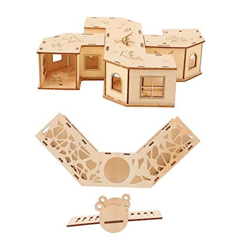 Supvox Hamster Tunnel Labyrinth Set Interaktives Pet Mit Wippe 2 Teilig Für Kleintiere Wie Hamster Meerschweinchen Und Kaninchen Fördert Bewegung Und Spielspaß von Supvox