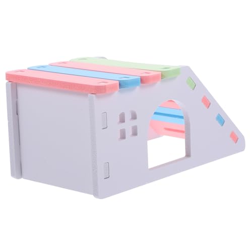 Supvox Hamsterhaus Mit Leiter Treppe Heu Haustier Hamsterbettwäsche Hamster Verstecken Hamster -versteck Minikäfig Für Hamster Hasenhaus Chinchilla Vogelhaus Höhle Rennmaus Ratte Nest PVC von Supvox