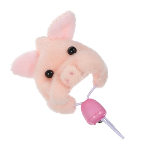 Supvox Hamsterhut hamsterzubehör Hamster zubehör Hamster Geschenkidee Hamster Verkleidung Hamster Tiermütze Meerschweinchen Mini-Hut Kopfbedeckung für Hamster Haustierzubehör Plüsch Rosa von Supvox