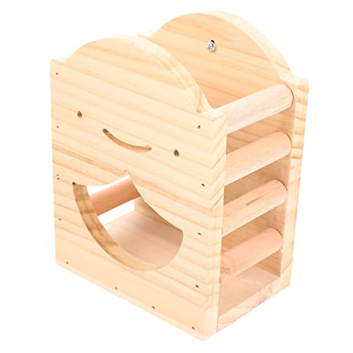 Supvox Hasengrasständer Haustier Futterspender für Kaninchen Futterhäuschen für Kaninchen Hase Hey Feeder Hasen Heuraufe Heuhalter für Hasen Halter aus Holz Käfigbehälter Gestell hölzern von Supvox