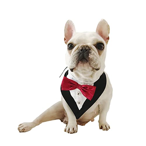 Supvox Haustier-Dreiecksschals Collier Welpe Hundeauto süßes Hundehalsband Hundezubehör Kragen tierische bescherung Dog Bandana Dog Collars Hundebandana Haustierbedarf Haustierschal rot von Supvox