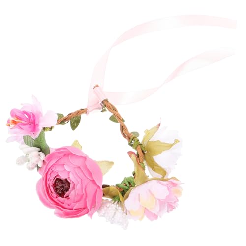 Supvox Haustierhalsband Mit Hundeanhänger Zierliche Halsketten Haustier Bowknot Halskette Blumenhalsband Für Zartes Katzenhalsband Girlande Kätzchen Stoff Karikatur Rosa von Supvox