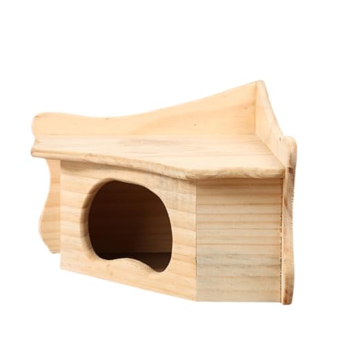 Supvox Hamsterhaus aus Holz Hamster käfig Hamster cage hamsterkäfige Eichhörnchenhaus hölzern Hamsterhütte aus Holz Spielzeug für Hamsterhäuser aus Holz Eichhörnchen Protokoll von Supvox