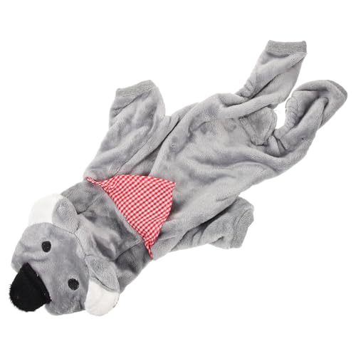 Supvox Haustierkleidung Für Hunde Züchten Welpe Hundekleidung Dekorative Hundebekleidung Bequemer Hunde-Cardigan Hund Wintermantel Hundekostüm Für Den Winter Grey Korallenvlies von Supvox