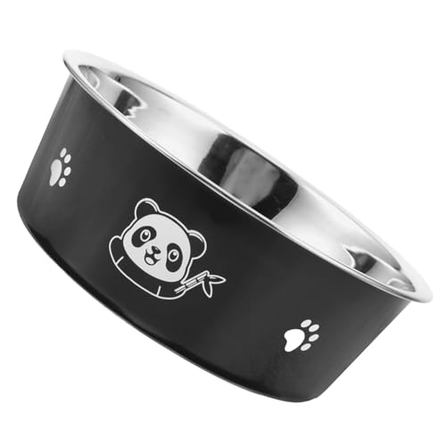 Supvox Haustiernapf Katzennapf Edelstahl Futterautomat für Welpen edelstahlschüsseln Stainless Steel Bowl Hundefutter Hundenäpfe Edelstahl Fressnapf für Welpen tragbarer Hundenapf von Supvox