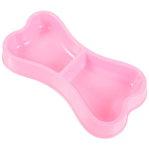 Supvox Haustiernapf tierfutterbehälter plastikschalen futtercontainer cat Bowl Katzen schüssel doppelt Hund Katzen-Puzzle-Feeder Windeln Abs Haustierfutterhalter Katzenfutter Rosa von Supvox