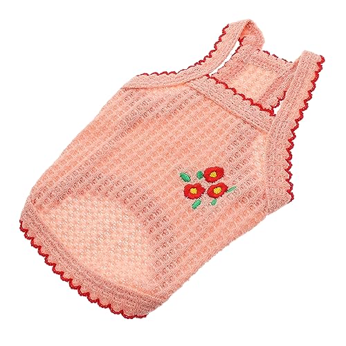 Supvox Heimtierbedarf XS Lovely summerdress Dogs Hundeshirt aus Baumwolle Haustiere Sommerweste Tanktops Kleider Haustierweste für zu Hause Bequeme Hundekleidung ärmellos schmücken Mantel von Supvox