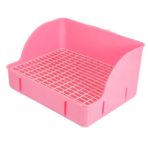 Supvox Kaninchentoilette Spielzeugpferde Spielzeughase Hunde-PIPI-pad Katzenklo Häschen-PIPI-Toilette Kaninchen Töpfchen Welpen Kaninchen-töpfchen-trainingstoilette Rosa von Supvox