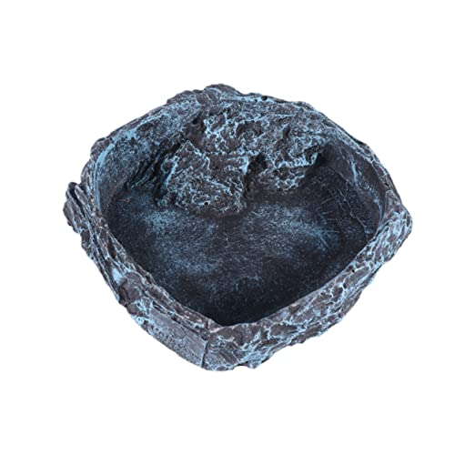 Supvox Kasten Futternapf für Aquarien Terrarium Schildkrötenfiguren Schildkrötenstatue Reptile Feeding Box Lizard Feeding Dish Futternapf für Schildkröten Schildkrötenbecken von Supvox