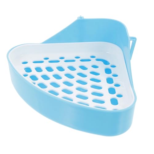 Supvox Kasten Haustier Urinal Töpfchen Hasen-töpfchen Mini-Hasen Kaninchentöpfchen-ecktoilette Trainingspfanne Für Meerschweinchen Haustier-PIPI-Toilette Hundetraining Wurf Blue Abs von Supvox