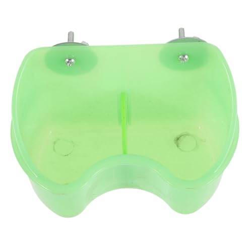 Supvox Kasten Vogelfutterbox Vogelkäfig Vogel Fütterer Praktischer Vogelhäuschen Futterspender Für Sittiche Vogel Wasserhalter Vogelfütterer Vogelhäuschen Für Käfig Plastik Light Green von Supvox