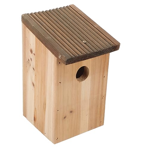 Supvox Vogelhäuschen für Draußen Vogelnest Aus Holz Zum Aufhängen Vogelnistkasten Vogelhäuschen für Käfig Vogelzuchtkasten Gartendekoration von Supvox