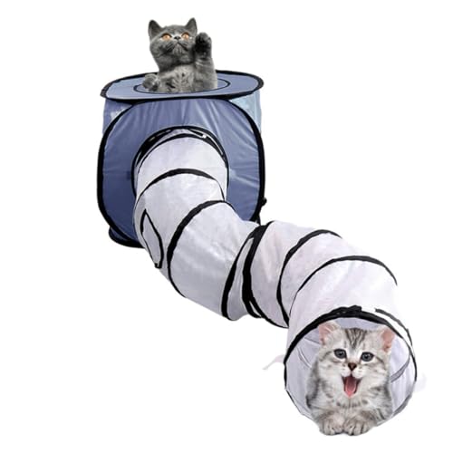 Supvox Pet-Tube-Spielzeug Graue Spielsachen Kätzchen Spielt Spielzeug Katze Übung Spielzeug Kreatives Katzenspielzeug Tunnelspielzeug Für Katzen Tunnel Für Katzen Spielzeuge Zelt Faltbar von Supvox